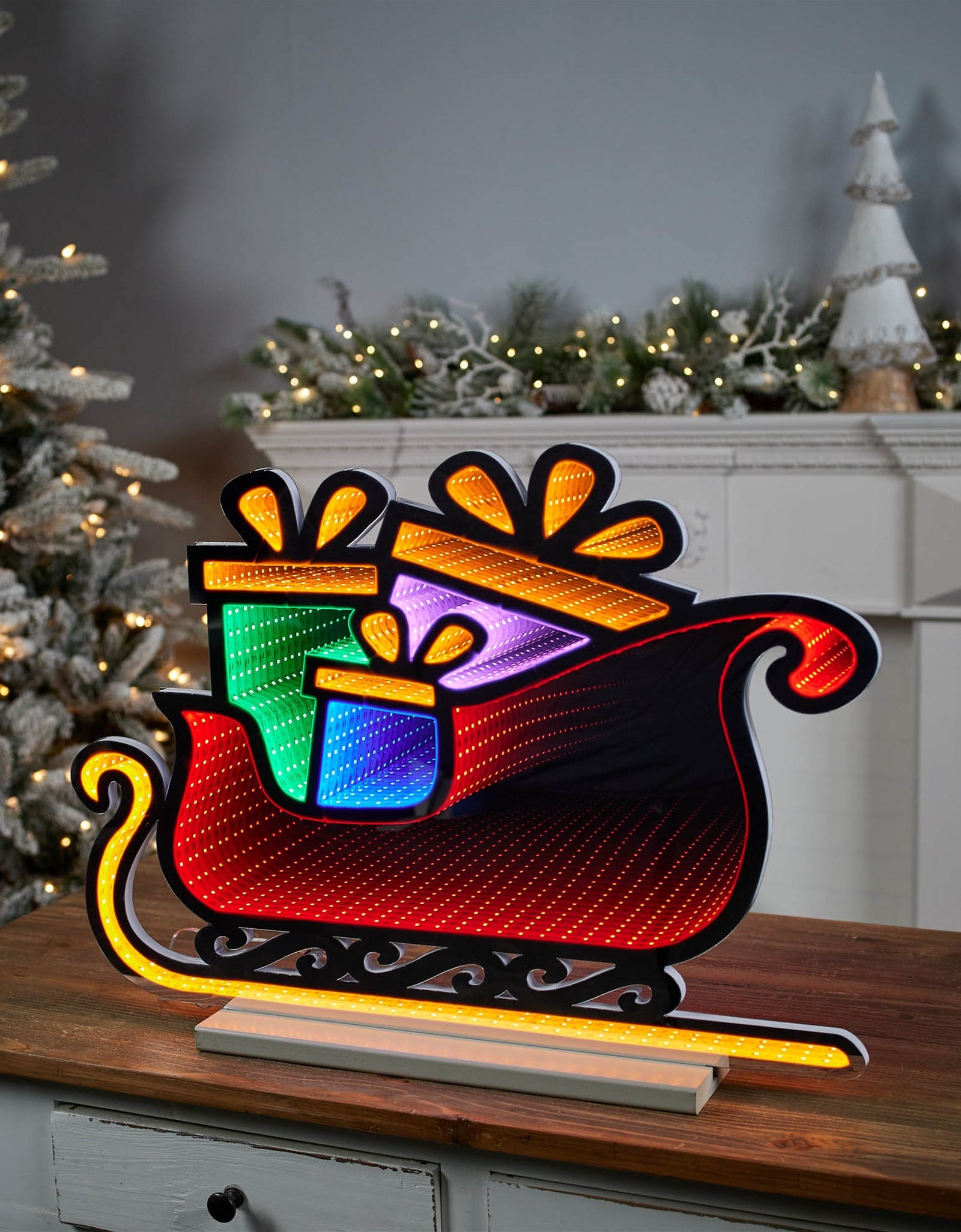 Santa's Sleigh Ekkolight 24.5"L