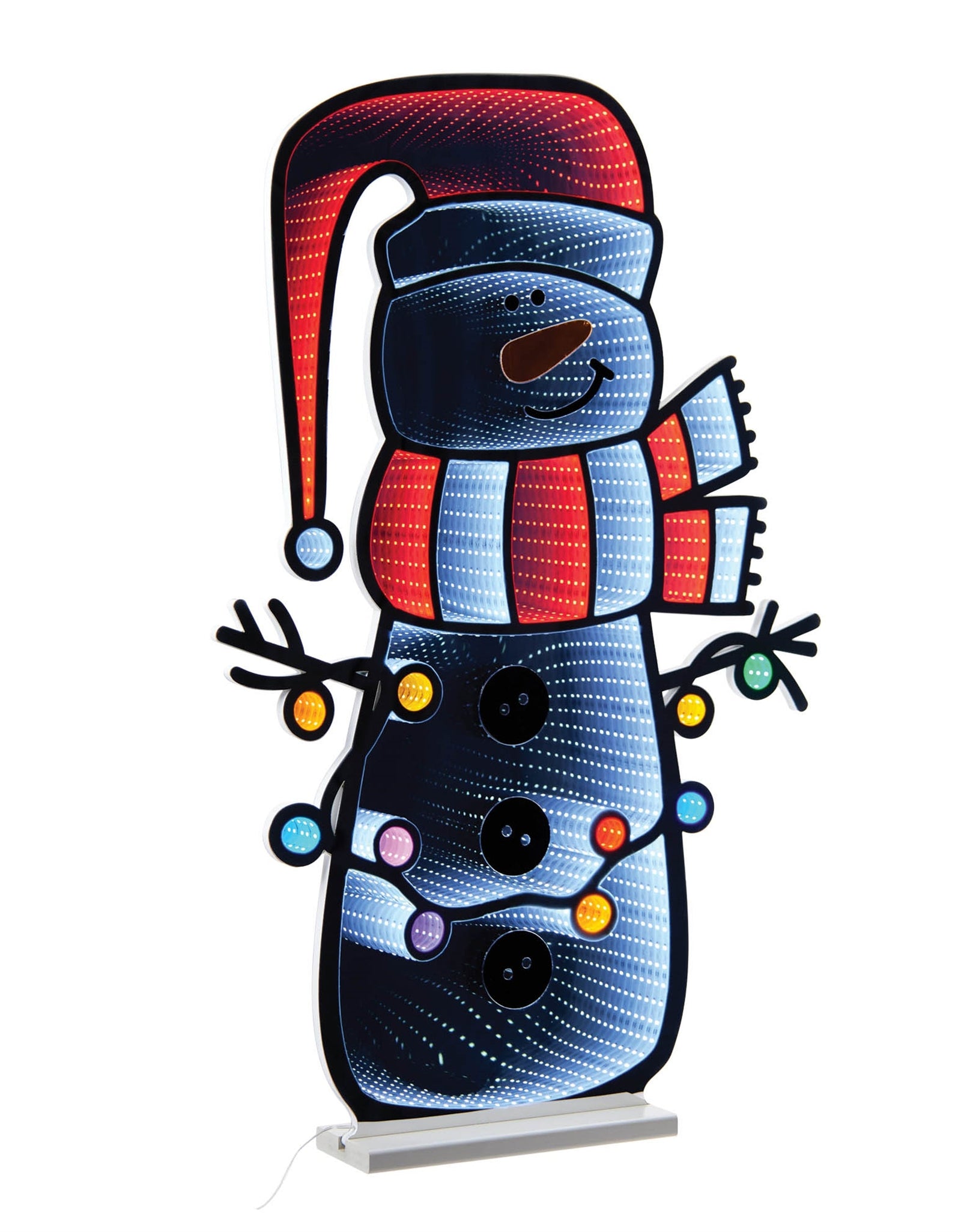 Holiday Snowman Ekkolight 35"H