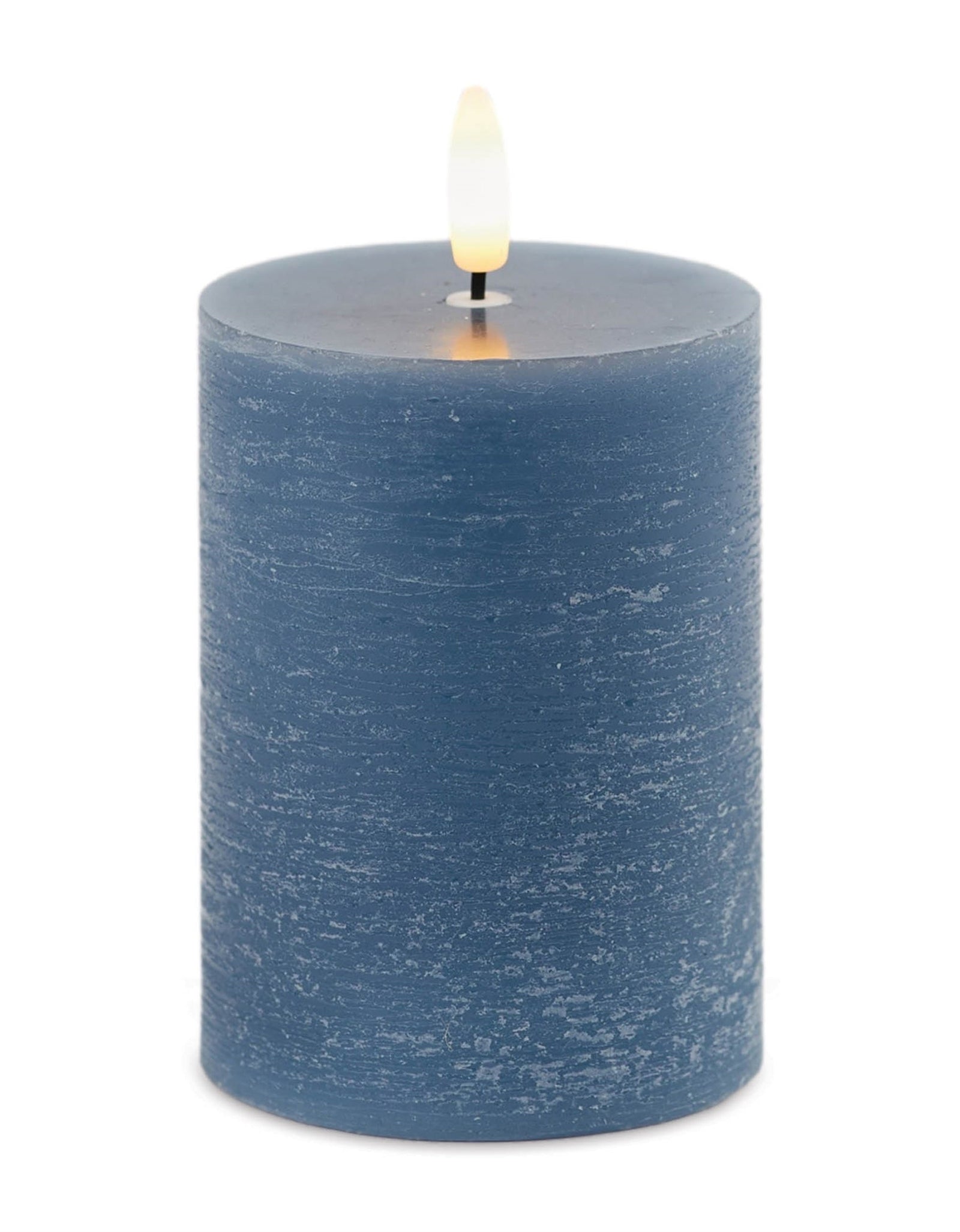 FIA Wick Blue Pillar Candle (Set of 2)