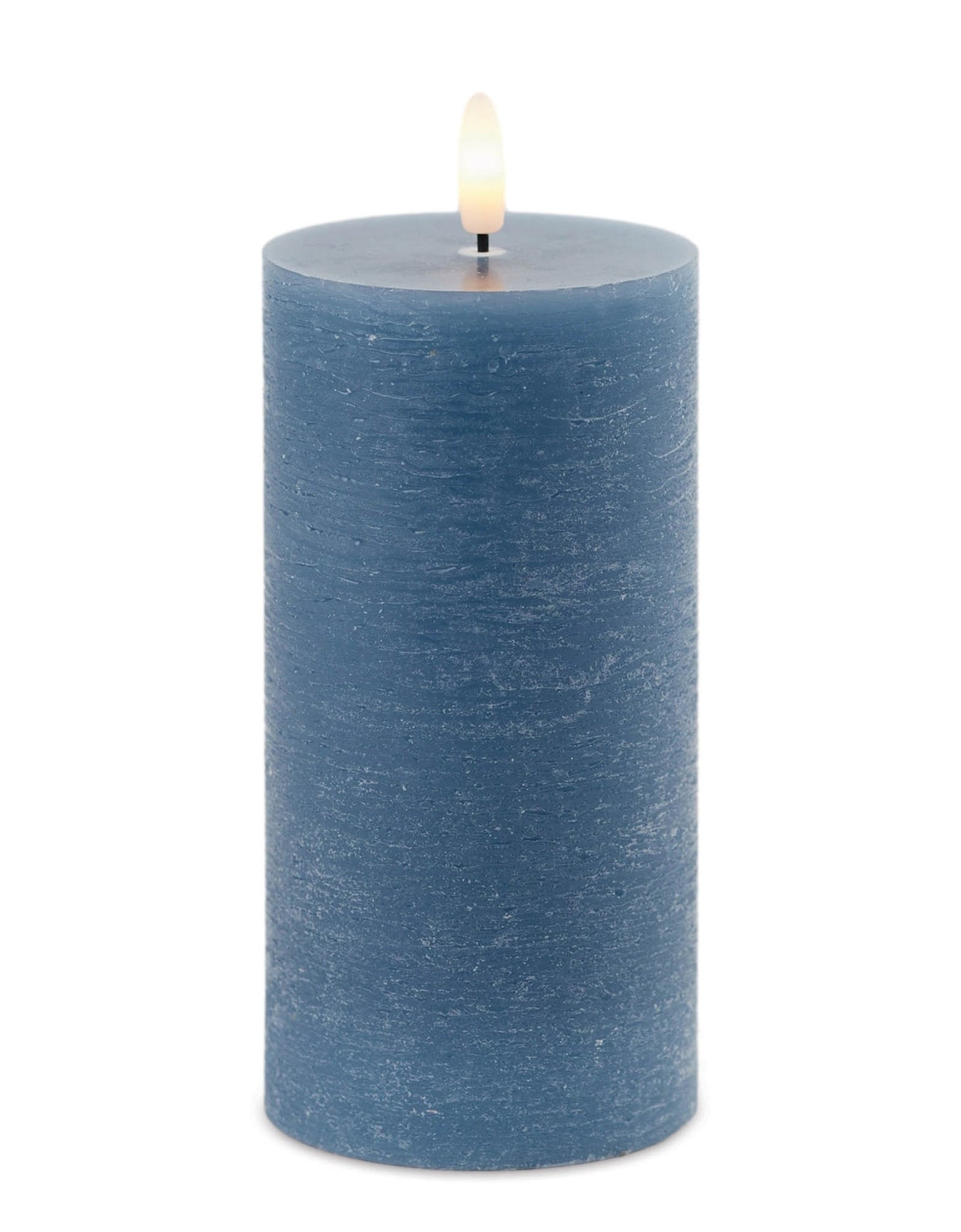 FIA Wick Blue Pillar Candle (Set of 2)