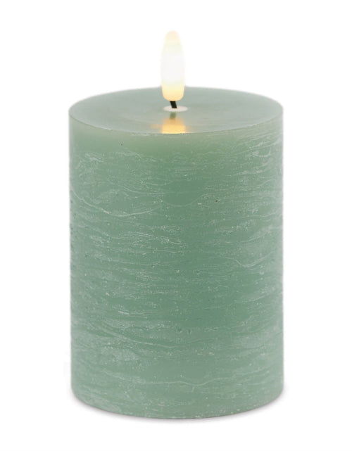 Load image into Gallery viewer, FIA Wick Green Pillar Candle (Set of 2)
