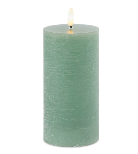 FIA Wick Green Pillar Candle (Set of 2)