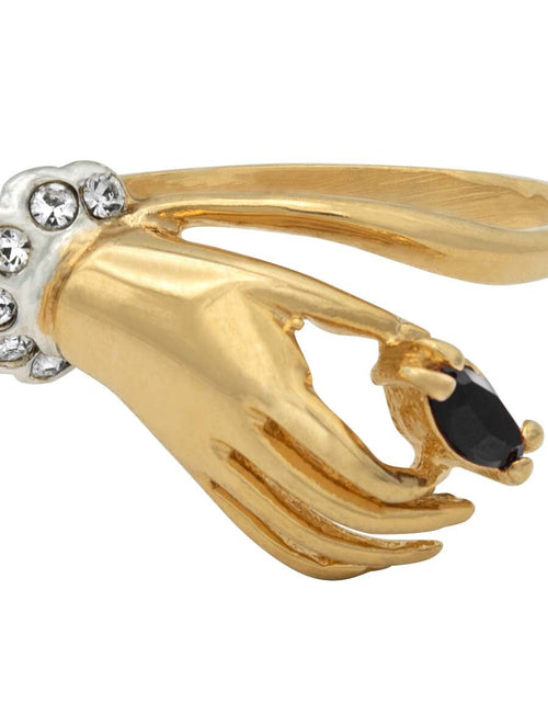 Load image into Gallery viewer, Vintage Austrian Crystals 18k Yellow Gold Matte or Polished Finish Made in USA by PVD Vintage Jewelry
