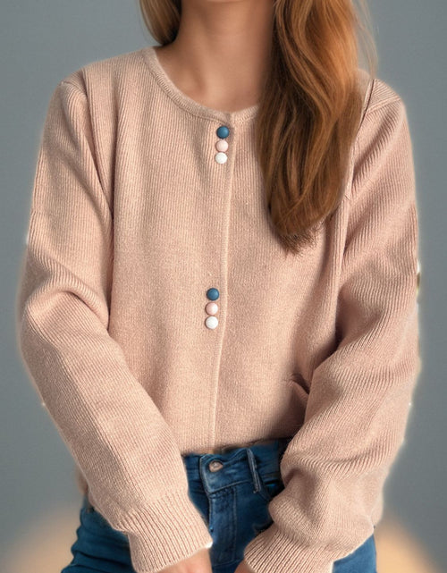 Load image into Gallery viewer, Button Down Long Sleeve Cardigan with Pockets
