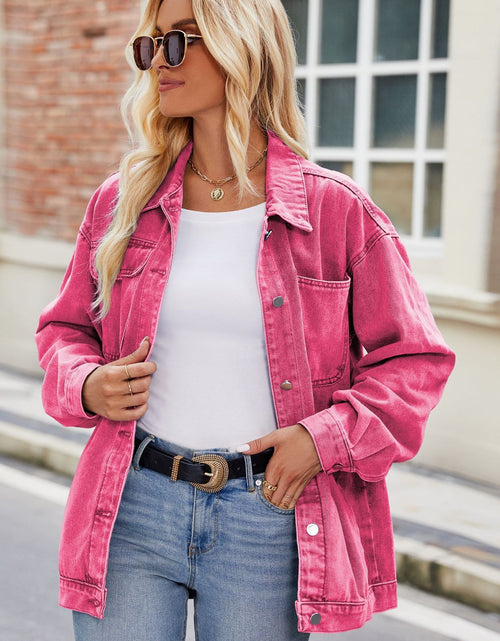 Load image into Gallery viewer, Button Up Denim Jacket with Pockets
