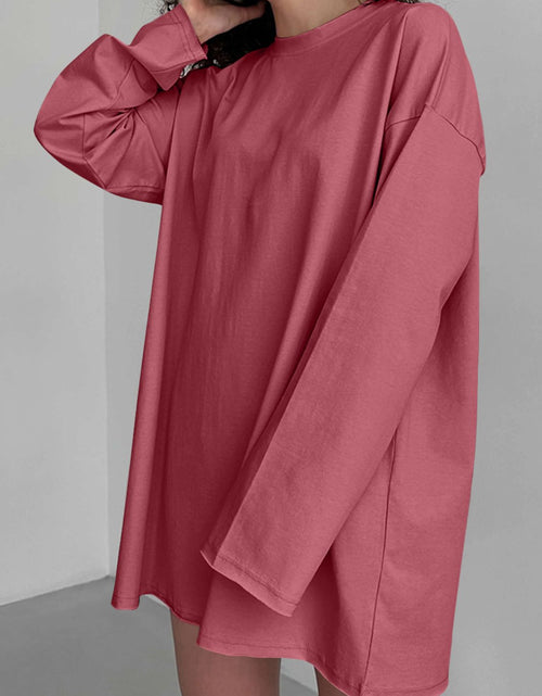 Load image into Gallery viewer, Round Neck Long Sleeve T-Shirt
