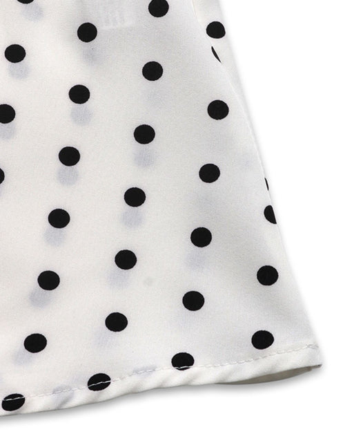 Load image into Gallery viewer, Perfee Bow Front Polka Dot Sleeveless Midi Dress
