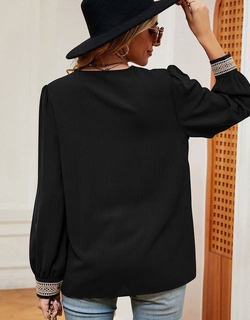 Load image into Gallery viewer, V-Neck Long Sleeve T-Shirt
