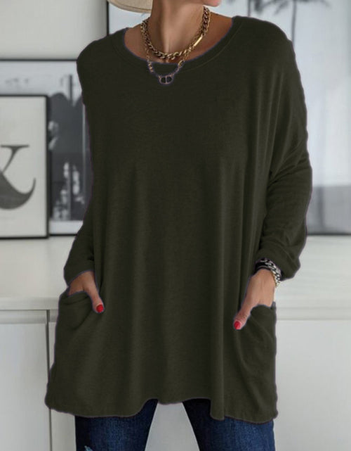 Load image into Gallery viewer, Full Size Round Neck Long Sleeve T-Shirt
