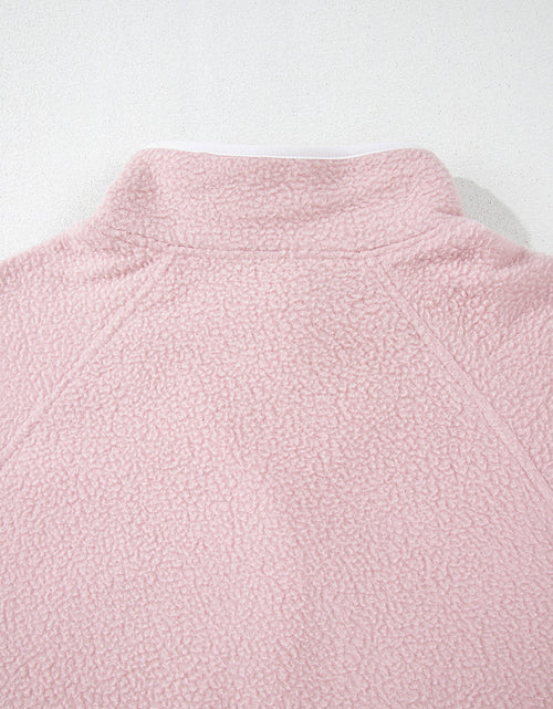 Load image into Gallery viewer, Half Snap Long Sleeve Sweatshirt with Side Slit Pockets
