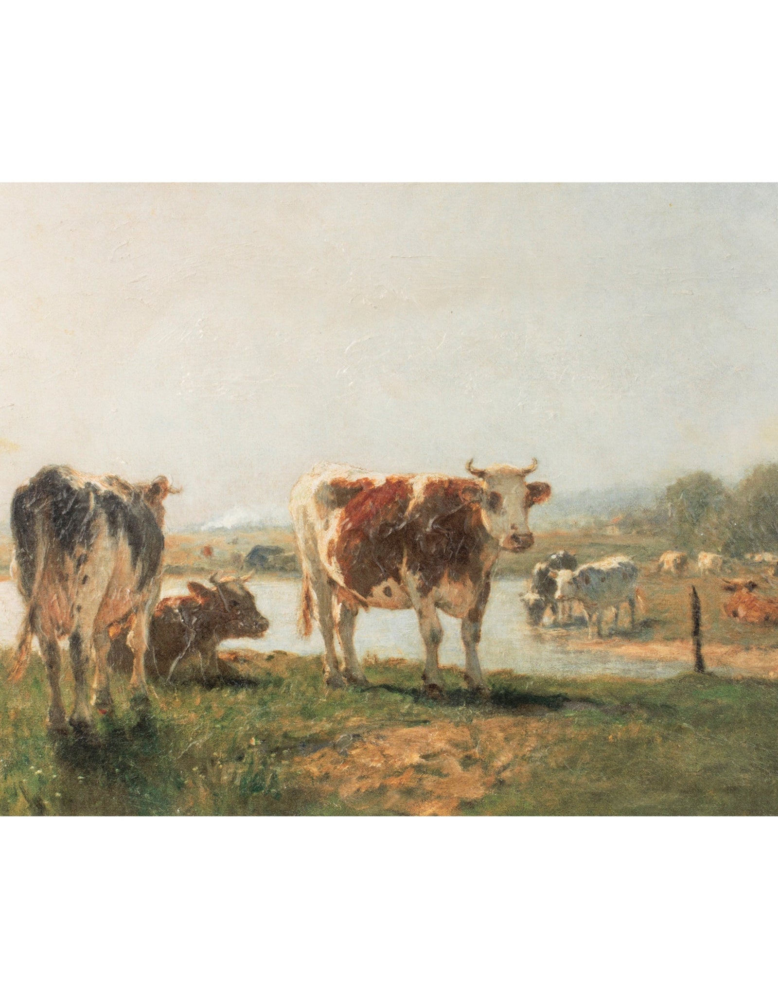 Cattle Landscape Print Wall Art 15.75"L