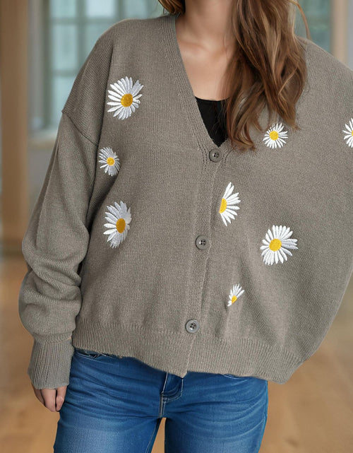 Load image into Gallery viewer, Daisy Button Up V-Neck Cardigan
