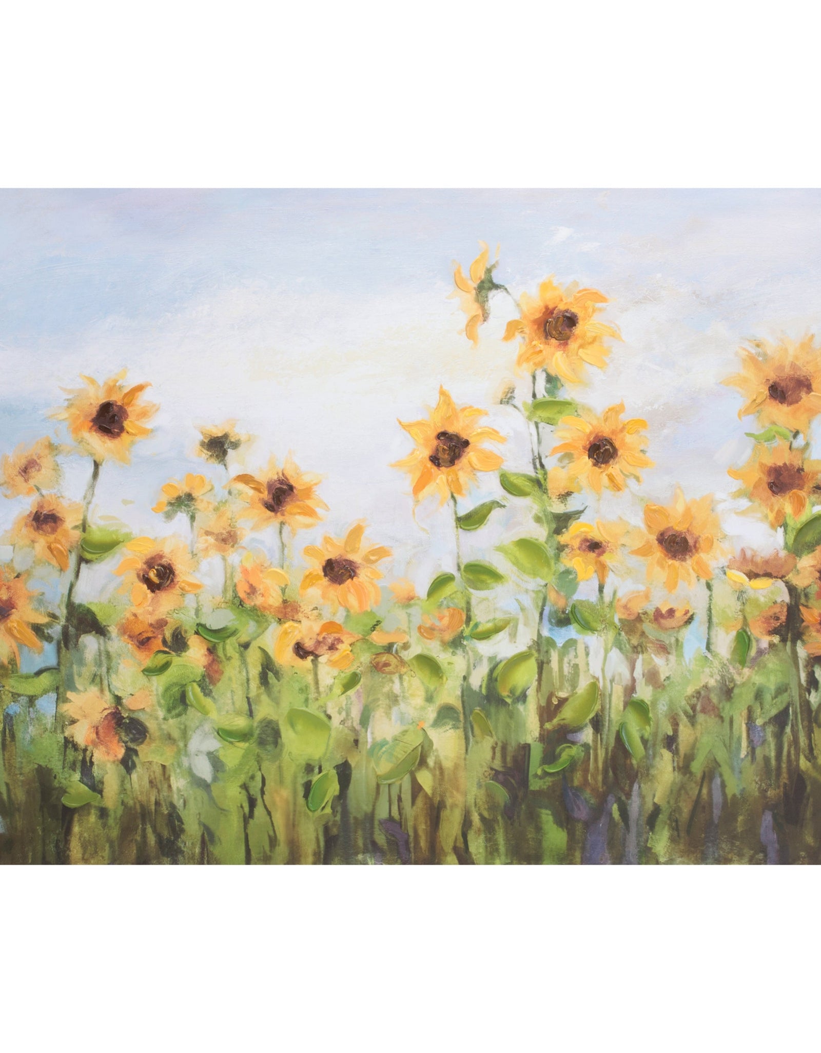 Sunflower Field Canvas Wall Art 32"L