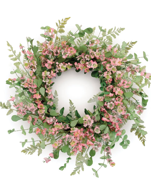 Load image into Gallery viewer, Mixed Blossom Floral Wreath 18"D
