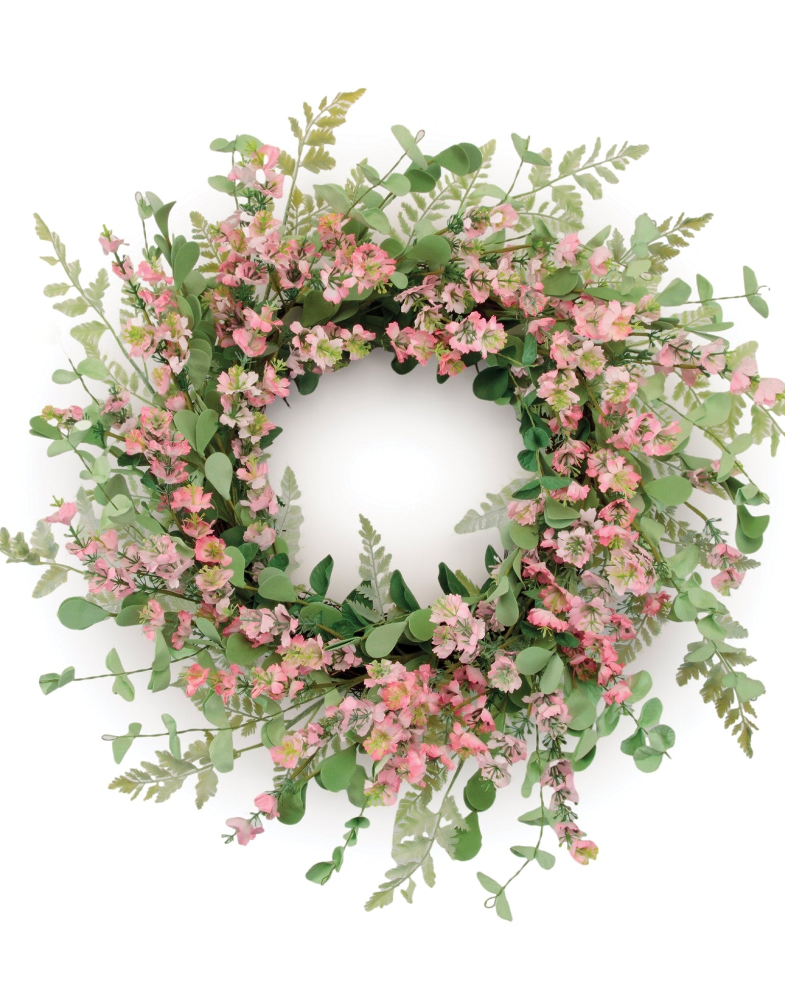 Mixed Blossom Floral Wreath 18"D