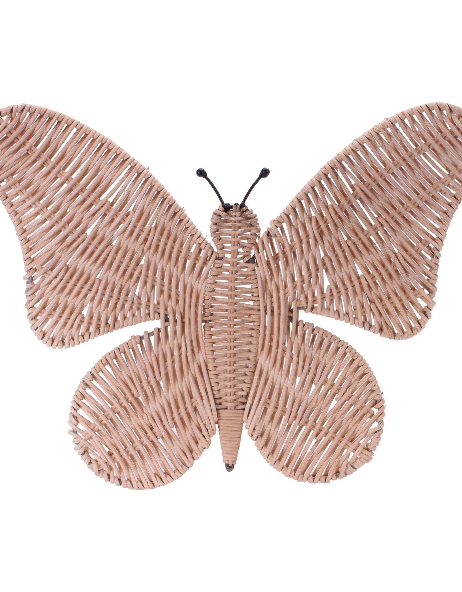 Woven Rattan Butterfly Wall Accent 18"L