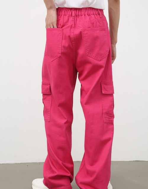 Load image into Gallery viewer, Men's Loose Jeans with Cargo Pockets
