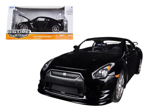 Load image into Gallery viewer, 2009 Nissan GT-R R35 Black 1/24 Diecast Car Model by Jada
