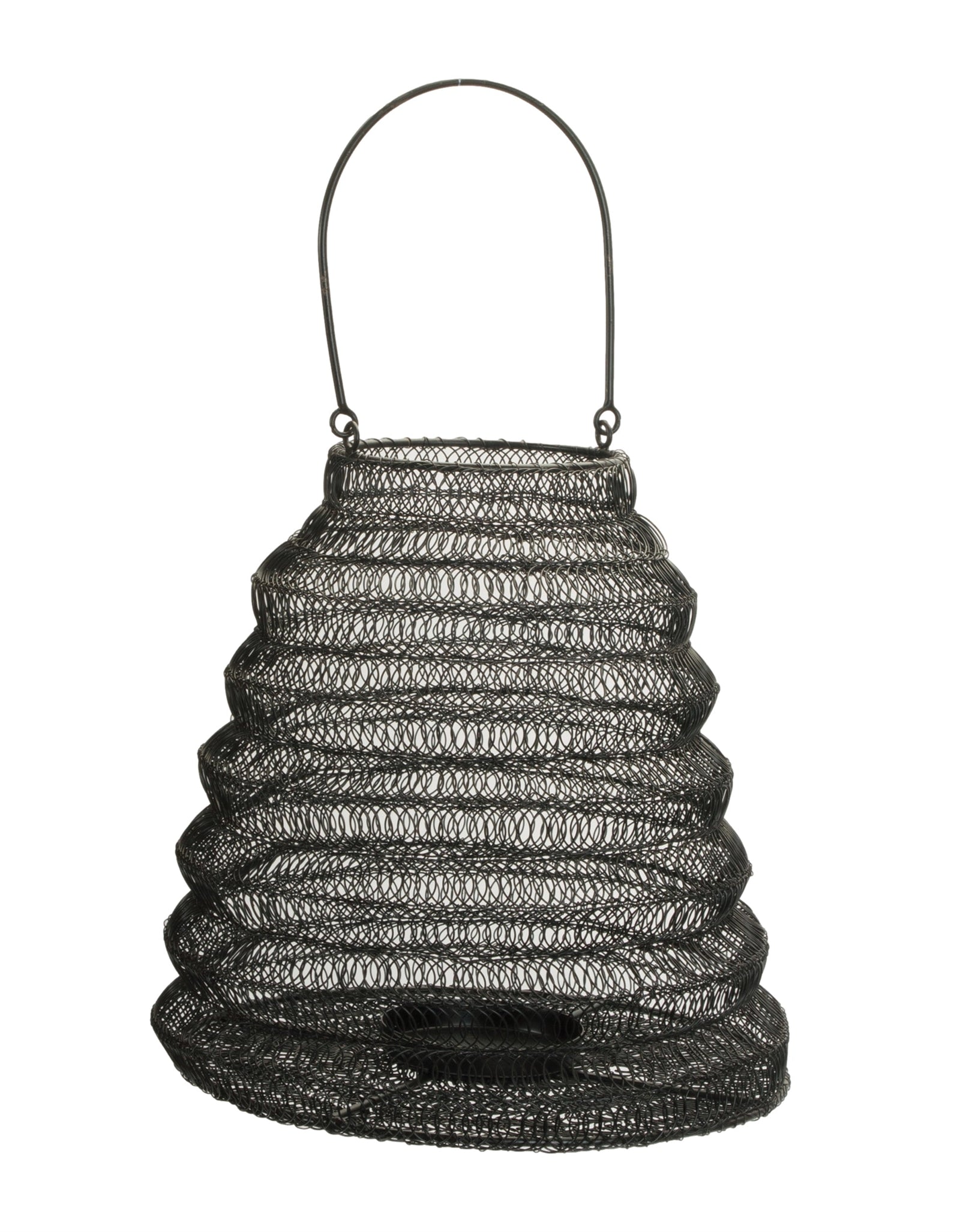 Hanging Mesh Iron Candle Lantern 11"H