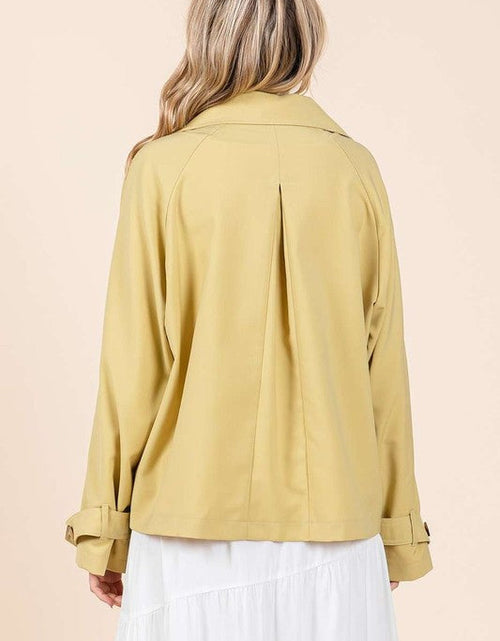 Load image into Gallery viewer, Mittoshop Double Breasted Long Sleeve Trench Coat Jacket
