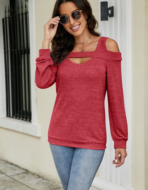 Load image into Gallery viewer, Cutout Cold-Shoulder Top
