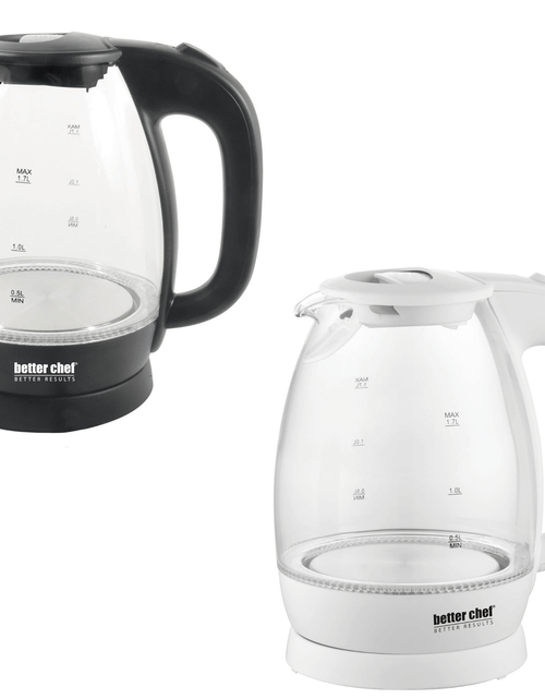 Load image into Gallery viewer, Better Chef 7-Cup Cordless Borosilicate Glass Electric Kettle with LED Light by Jupiter Gear Home
