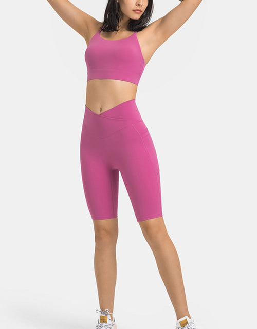 Load image into Gallery viewer, Millennia High Waist Biker Shorts with Pockets
