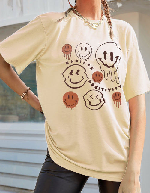 Load image into Gallery viewer, Graphic Round Neck Half Sleeve T-Shirt
