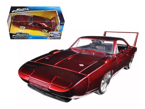 Load image into Gallery viewer, 1969 Dodge Charger Daytona Red "Fast &amp; Furious 7" (2015) Movie 1/24 Diecast Model Car by Jada
