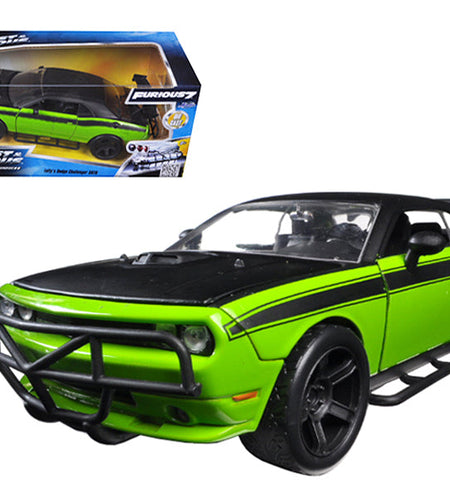 Letty's Dodge Challenger SRT8 Off Road Green and Black "Fast & Furious" Movie 1/24 Diecast Model Car by Jada