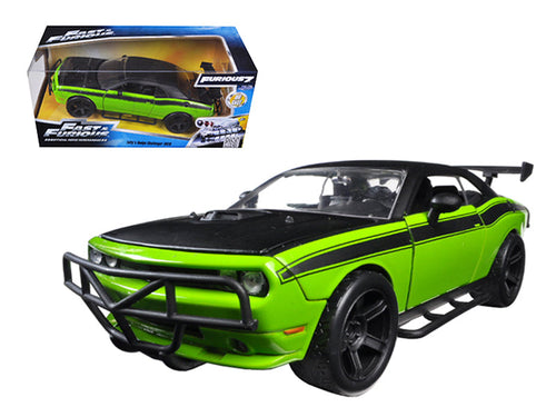 Load image into Gallery viewer, Letty's Dodge Challenger SRT8 Off Road Green and Black "Fast &amp; Furious" Movie 1/24 Diecast Model Car by Jada
