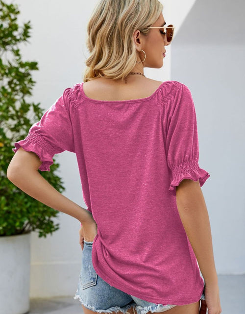 Load image into Gallery viewer, Short Flounce Sleeve Top
