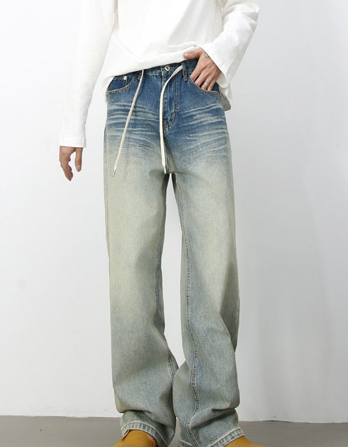 Load image into Gallery viewer, Men's Loose Fit Jeans with Pockets
