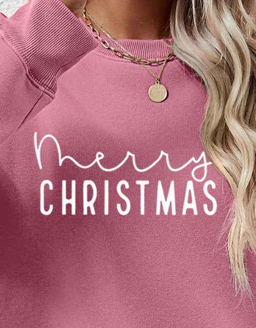Load image into Gallery viewer, MERRY CHRISTMAS Dropped Shoulder Sweatshirt
