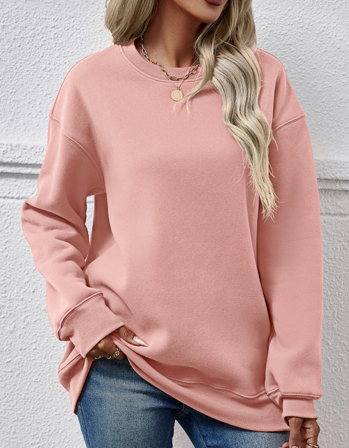 Load image into Gallery viewer, Round Neck Long Sleeve Sweatshirt
