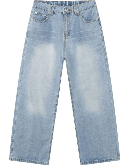 Load image into Gallery viewer, Men's Mid Rise Wide Leg Jeans with Pockets
