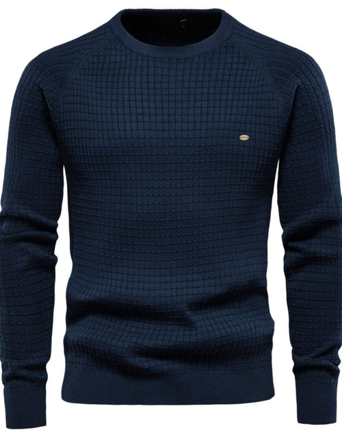 Load image into Gallery viewer, Texture Round Neck Long Sleeve Sweater
