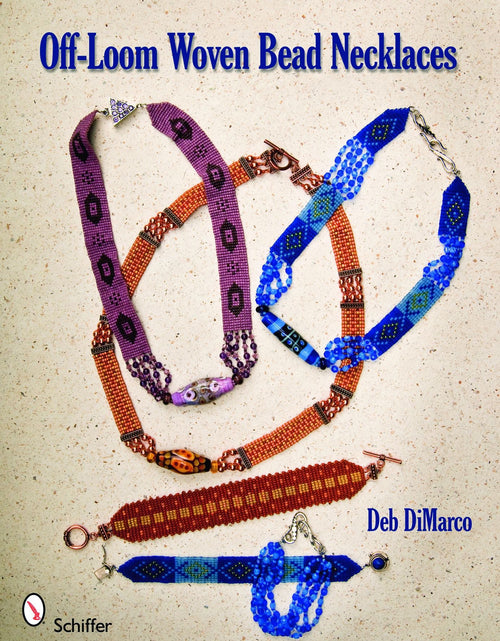 Load image into Gallery viewer, Off-Loom Woven Bead Necklaces by Schiffer Publishing
