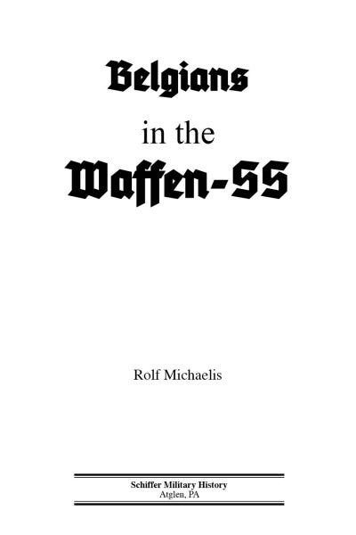 Load image into Gallery viewer, Belgians in the Waffen-SS by Schiffer Publishing
