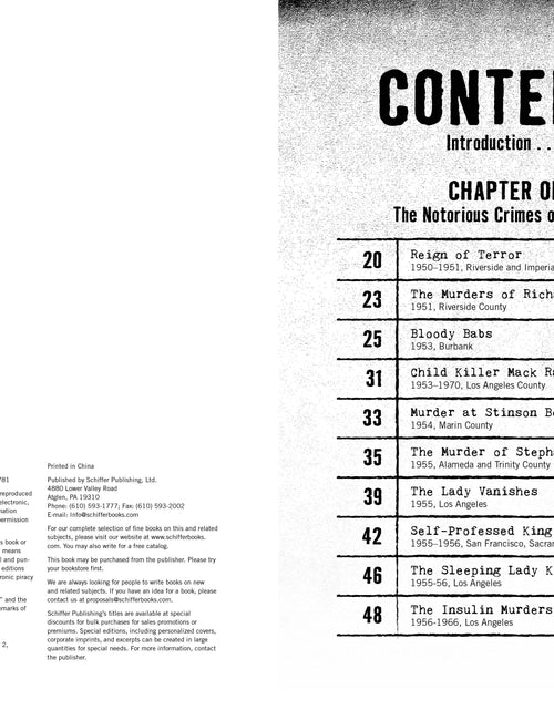 Load image into Gallery viewer, In the Company of Evil—Thirty Years of California Crime, 1950-1980 by Schiffer Publishing
