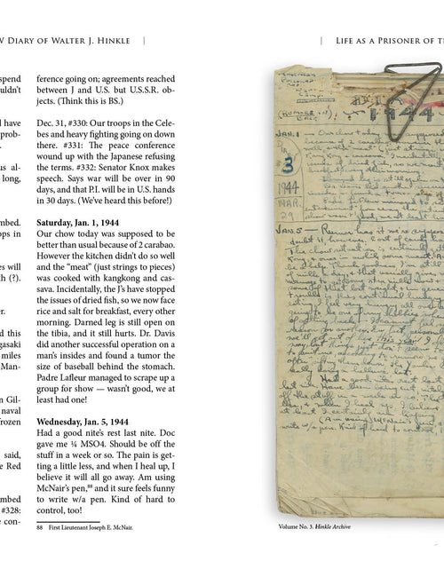 Load image into Gallery viewer, The Secret POW Diary of Walter J. Hinkle by Schiffer Publishing
