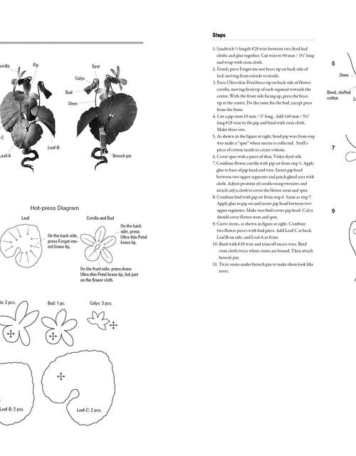 Load image into Gallery viewer, The Herbarium of Fabric Flowers by Schiffer Publishing
