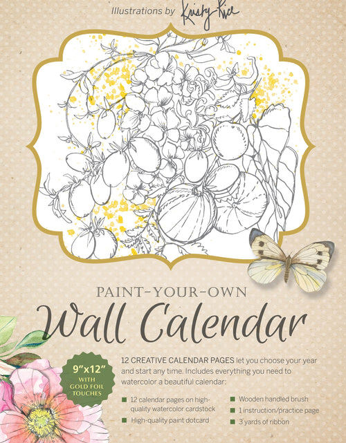 Load image into Gallery viewer, Paint-Your-Own Wall Calendar by Schiffer Publishing
