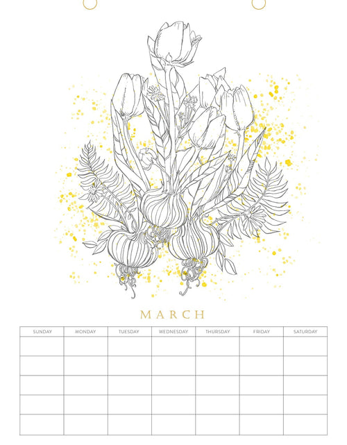 Load image into Gallery viewer, Paint-Your-Own Wall Calendar by Schiffer Publishing
