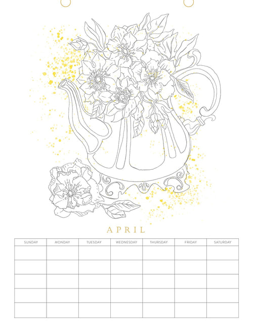 Load image into Gallery viewer, Paint-Your-Own Wall Calendar by Schiffer Publishing
