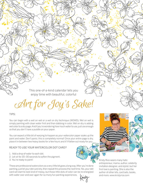 Load image into Gallery viewer, Paint-Your-Own Wall Calendar by Schiffer Publishing
