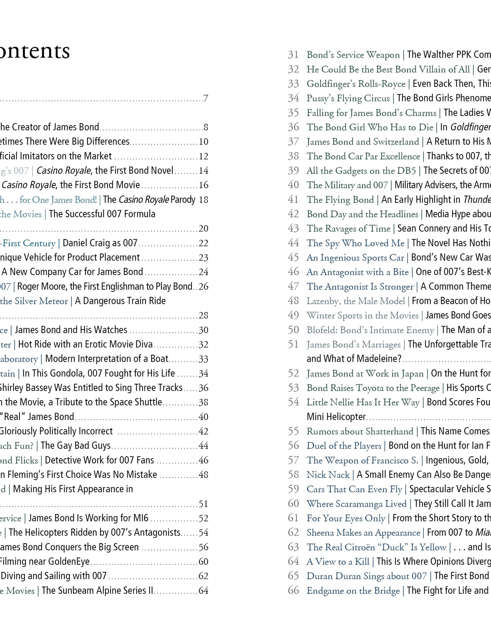 101 Things You Should Know about James Bond 007 by Schiffer Publishing