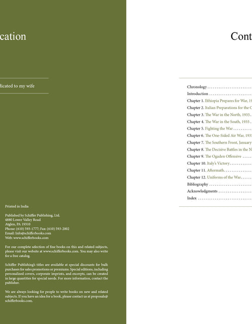 Load image into Gallery viewer, Abyssinian Conquest by Schiffer Publishing
