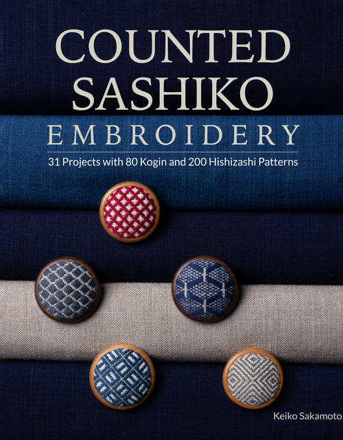 Load image into Gallery viewer, Counted Sashiko Embroidery by Schiffer Publishing
