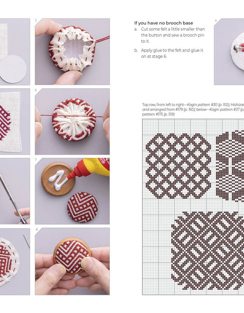 Load image into Gallery viewer, Counted Sashiko Embroidery by Schiffer Publishing
